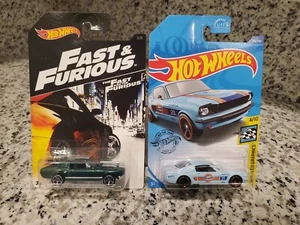HOTWHEELS FORD 1965 & 1967  MUSTANGS FASTBACKS ( LOT OF 2 )  - Picture 1 of 4