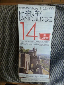 Carte IGN 1:250000 pyrenees languedoc  n°14 Bi Carte 1977   - Picture 1 of 1
