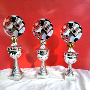 3er Serie Acryl Pokale Star Tuning Mechanik Motor Auto Kolben Ehrung Pokal - Bild 1 von 2