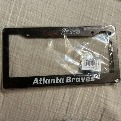 ¡Nuevo en paquete! Cubierta de matrícula de los Atlanta Braves Foto 1 de 3