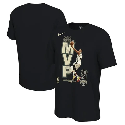 Milw Bucks Giannis Antetokounmpo Nike 2021 NBA Finals Champions MVP Tee - L Cover