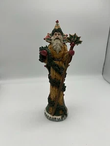 Statuina Babbo Natale Vecchio Mondo Alta Bosco di Agrifoglio Foresta Barba 11,75" - Foto 1 di 6