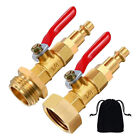  2 Pcs Winterizing Quick Adapter Brass Fittings Blow Out Copper Tool