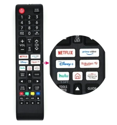 Ersatz Fernbedienung für alle Samsung Smart LCD LED QLED UHD 4K 8K 3D TV