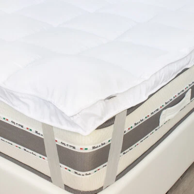 Topper materasso 7 cm Biancaluna Microfibra 700 gr/mq - dimensioni varie X890