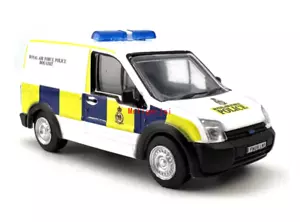 AU 1:76 White Mini Van RAF Police Truck Model Diecast Metal Car New - Picture 1 of 5