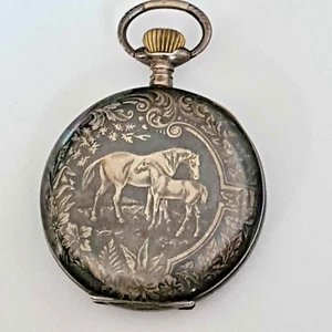 Taschenuhr, urania Silber , sehr selten 5 cm. und 101,8 gr. - Bild 1 von 11