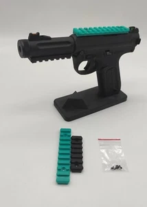ESOSYSTEM3D AAP01 RIS Picatinny Rail Set 20mm SPEED AIRSOFT TURQUOISE / BLACK - Picture 1 of 1
