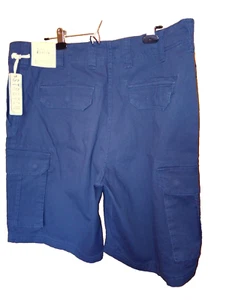 Nuevos Pantalones Cortos Carga Para Hombre Azul Oscuro Talla 42 Elastizados 6 Bolsillos Nuevos con Etiquetas True Nation Precio de venta sugerido por el fabricante $56 - Imagen 1 de 23