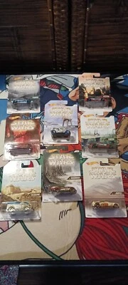 Hot Wheels Star Wars Planet Set 1-8 Walmart Exclusive Hoth Endor Jakku Bespin - Image 1 of 4