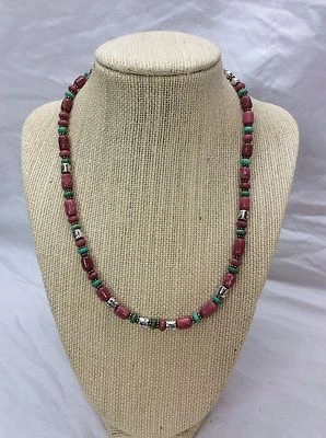 Impresionante Collar Carolyn Pollack Plata de Ley 925 Multi Piedras Foto 1 de 3