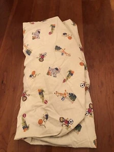 Lambs & Ivy Team Safari Animal Sports 100% Cotton Baby Fitted Crib Sheet - Picture 1 of 6