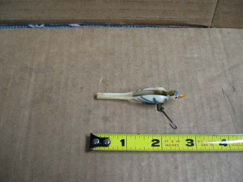 Antique Cuckoo Clock Bird with moving beak Original Cover
