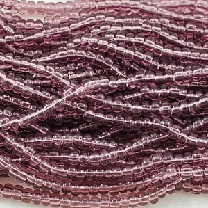 Tschechische kleine Glasperlen transparent Größe 8/0 "HELLER AMETHYST" Stränge - Bild 1 von 5