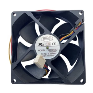 Cooling Fan F129025BU 9025 DC12V 0.38A Four Pins Square Cooling Fan for EVERFLOW - Picture 1 of 5