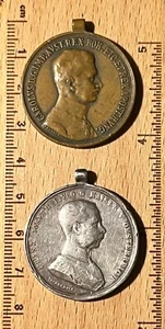 Lote medallas austriacas Carlos el Primero y Francisco José Austro Hungría - Imagen 1 de 8