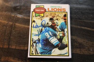 TARJETA AUTOGRAFIADA DAVID HILL DETRIOT LIONS - Imagen 1 de 1