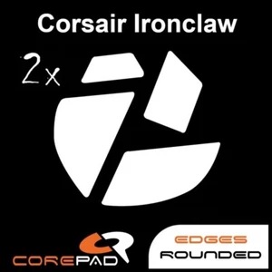 Corepad Skatez Corsair Ironclaw Remplacement Souris Pieds Patins Téflon PTFE - Photo 1/1
