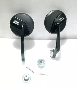 Fit For Royal Enfield Super Meteor 650 Bar End Mirror LH & RH Side with Mounting - Foto 1 di 6