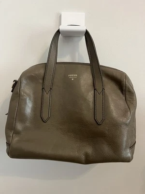 复古化石钱包皮革悉尼挎包手提包女式中号灰色灰褐色 — 第 1/4 张图片