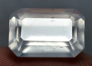 09.10 CT Breathtaking Natural Colorless Moonstone Cut Gemstone From Pakistan - Imagen 1 de 6