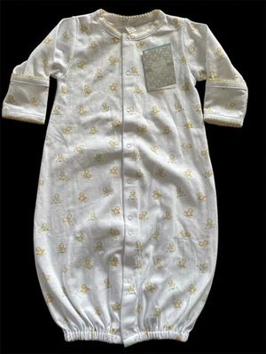 Vestido conversível Kissy Kissy novo com etiquetas 2024 amarelo “Hatchlings” algodão pima - pequeno - Imagem 1 de 4