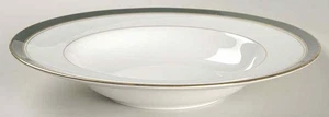 Royal Worcester Howard Leather Green Rimmed Soup Bowl 1253720 - Picture 1 of 1