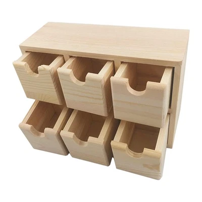 Piccolo Contenitore Portaoggetti In Legno Per Scrivania, Per Camera Da - Immagine 1 di 4