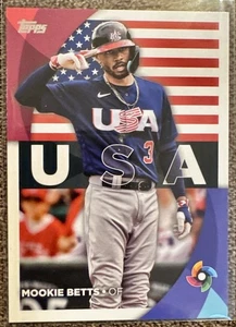 2023 Topps Mookie Betts World Baseball Classic Stars #WBC-6 USA  - Bild 1 von 2