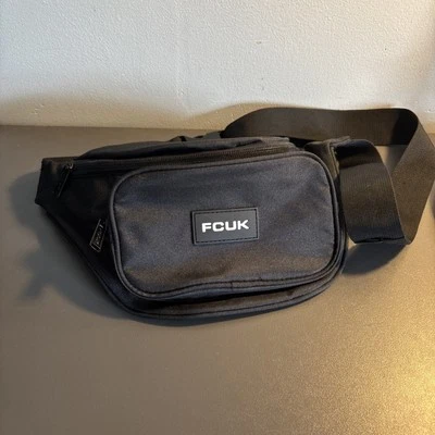 French Connection Shoulder Bag Fanny Pack Bum Bag Black FCUK - Image 1 of 3
