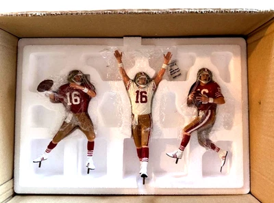 Figura rara LE Triple Pose Joe Montana 49ers Danbury Como Nueva de Lote Antiguo Sin usar, en caja Foto 1 de 2