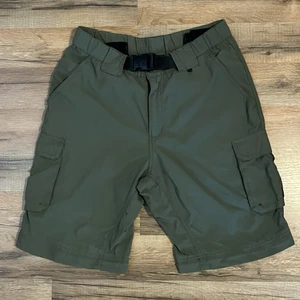 Boy Scouts Of America Uniform Cargo Shorts Mens M Relaxed Green Belted BSA - Picture 1 of 14