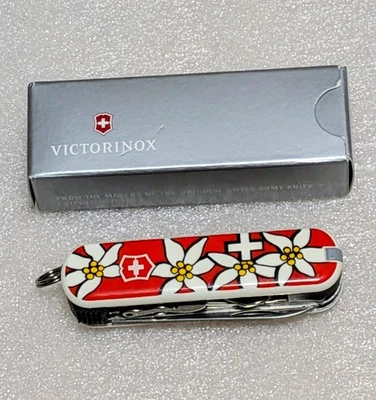 Victorinox Nail Clip 580 Edelweiss Swiss Army Knife 8 Functions Compact Tool - Image 1 of 4
