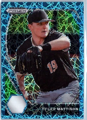 Tyler Mattison 2021 Panini Prizm Draft Picks Carolina Blue Velocity #PDP104 - Image 1 of 2
