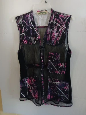 Bob Allen Muddy Girl Mesh Shooting Vest Women's Sz M/L Pink Purple Camouflage - Image 1 of 4