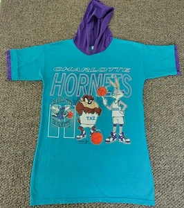 Vintage 1994 Charlotte Hornets looney tunes hoodie made in USA adult XL - Picture 1 of 18