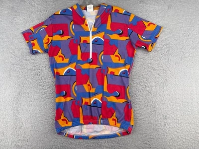 VINTAGE Tinley Cycling Jersey Adult Small Purple Red 1/2 Zip Short Sleeve 90s - Image 1 of 4
