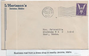 1942 Jerome, Id to Japanese Internment Camp, Hunt, ID (C6247) - Picture 1 of 2