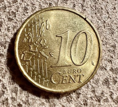 Rare 2002-D 10 Euro Cent Coin “Uncirculated” - Image 1 of 2