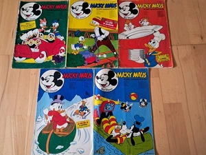 Micky Maus - Konvolut 5 Comichefte 1970-72 mit MM-Magazin + Sammelbild - Picture 1 of 5