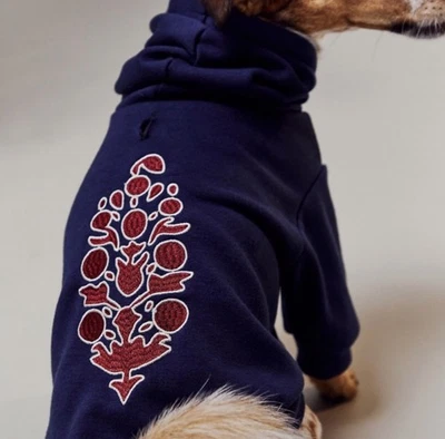 Sudadera con Capucha Free People Movement X FMA Azul Logo Cremallera Perro Nueva con Etiquetas  Foto 1 de 4