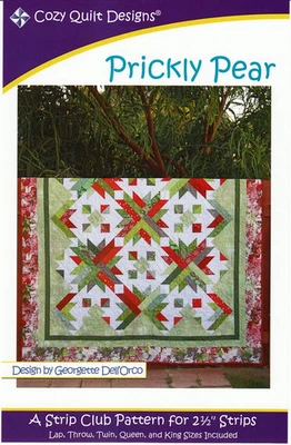 PRICKLY PEAR Quilt Pattern by Cozy Quilt Designs Finishes in 5 Sizes! - Image 1 of 2