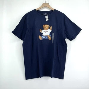 Camiseta De Colección Ralph Lauren Oso Hombres Grande Sentada Bandera Americana Polo Deporte - Imagen 1 de 10