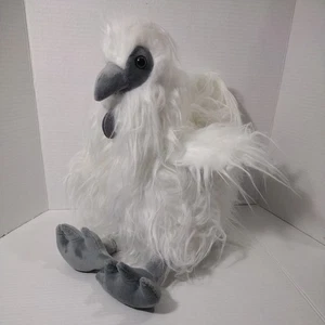"Juguete de peluche Goffa International gallo blanco pollo seda 14"" - 16" - Imagen 1 de 14