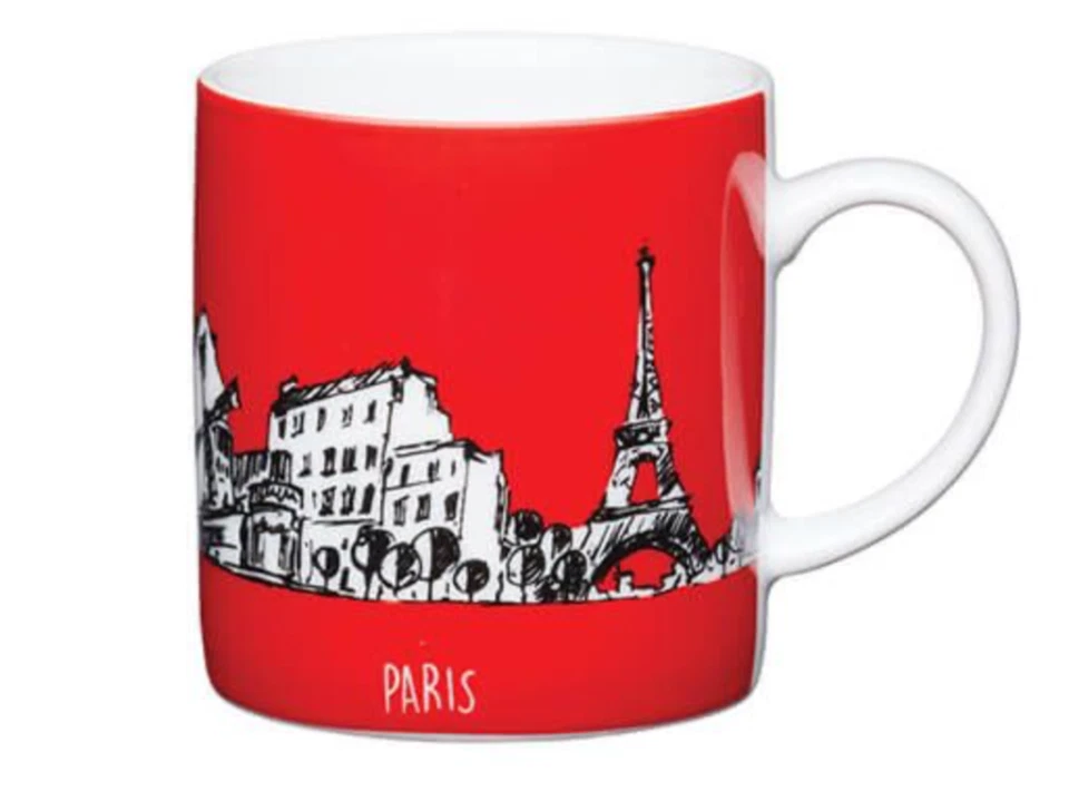 6 x Taza de café espresso KitchenCraft Paris 80 ml - roja Foto 1 de 1