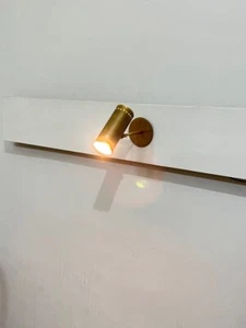 1 Light Wall Sconce - Focus Light Adjustable Light - Antique Brass - Mid century - Picture 1 of 5
