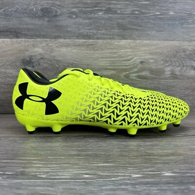 Botines de fútbol Under Armour para hombre talla 11,5 UA CF Force 3,0 FG zapatos con cordones verdes Foto 1 de 4
