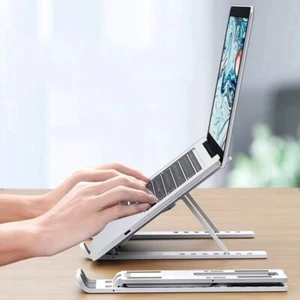 Laptop Stand Ergonomico Portatile Regolabile Alzata Sostegno Scrivania - Foto 1 di 6