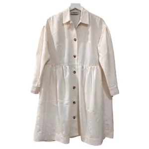 Rachel Comey Yuca Dress Oversized in off-white Moire Jacquard Women's Size 00 - Picture 1 of 8