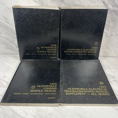 Oldsmobile Service Shop 1985 juego manual de reparación Firenza Calais Cutlass Ciera Foto 1 de 4